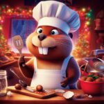 beaver, christmas, chef